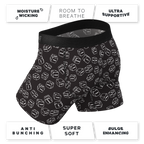The Free For All | Glow In The Dark Dice Ball Hammock® Pouch Underwear - Shinesty
