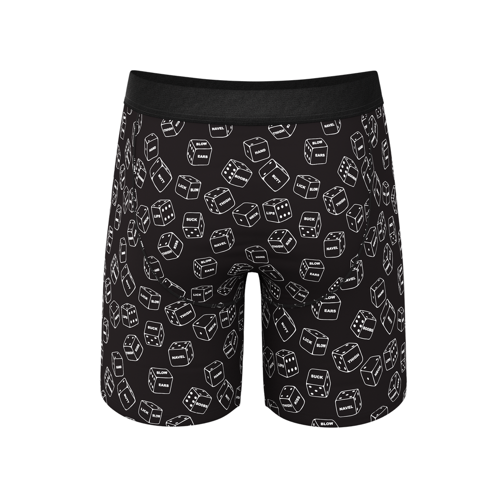 The Free For All | Glow In The Dark Dice Ball Hammock® Boxer - Long Leg - Shinesty