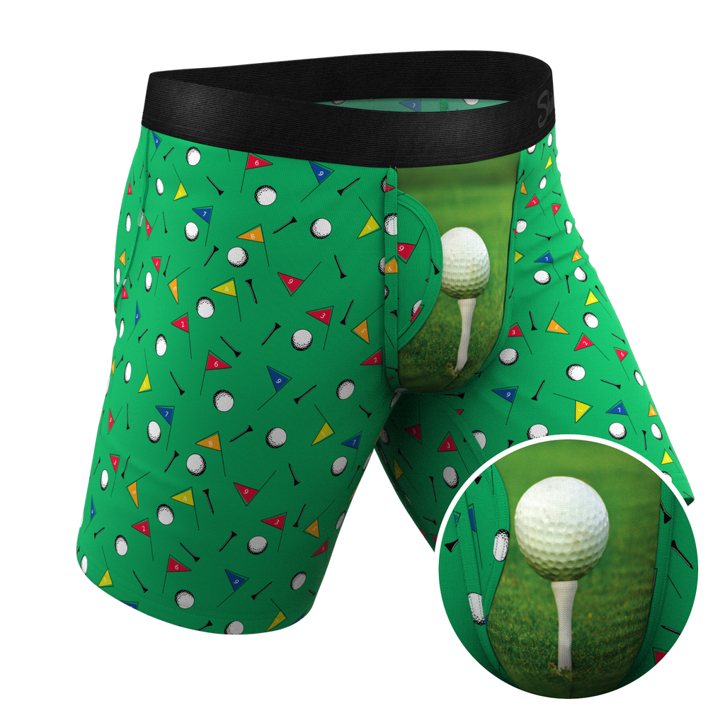 The Front Nine | Golf Ball Ball Hammock® Boxer - Long Leg - Shinesty