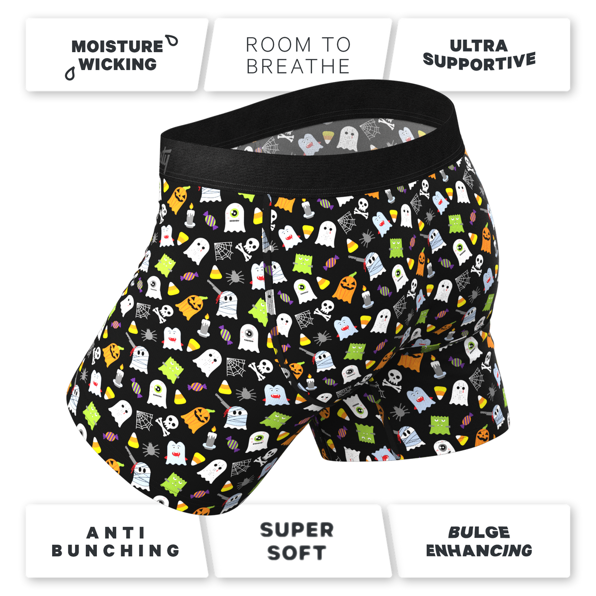The Good Ghouls | Halloween Themed Ball Hammock® Pouch Underwear with Fly - Shinesty