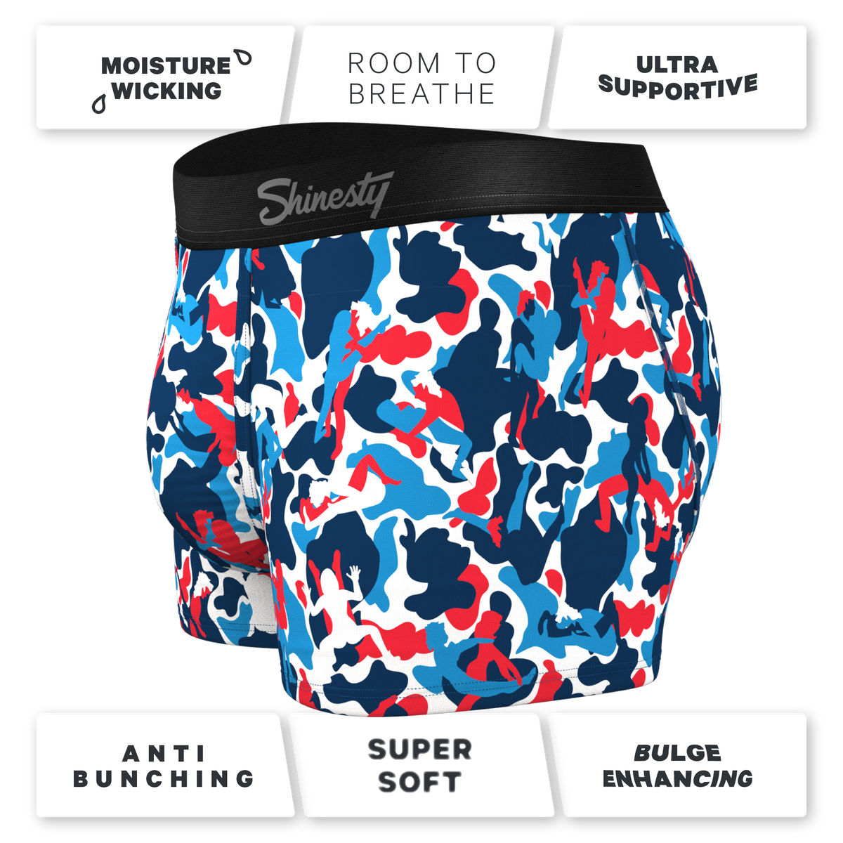The Grand Finale | USA Camouflage Ball Hammock® Pouch Trunk Underwear - Shinesty