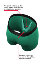 The Green Boys | Men's Green Ball Hammock® Pouch Underwear With Fly - Shinesty