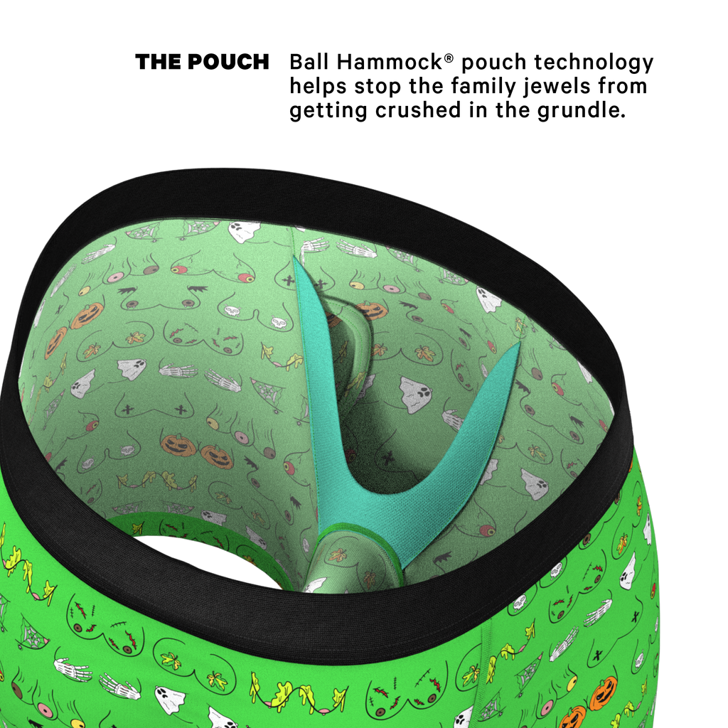 The Haunted Honkers | Halloween Bust Ball Hammock® Pouch Underwear With Fly - Shinesty