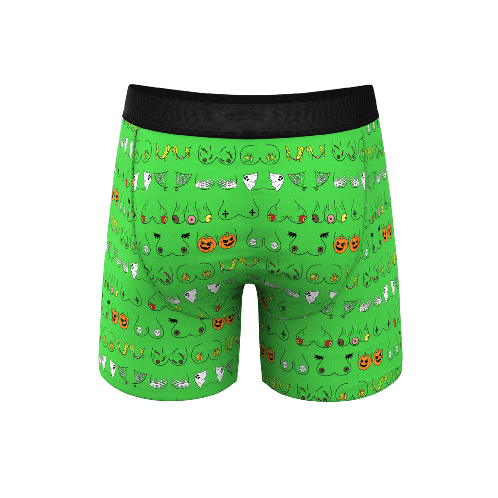 The Haunted Honkers | Halloween Bust Ball Hammock® Pouch Underwear With Fly - Shinesty