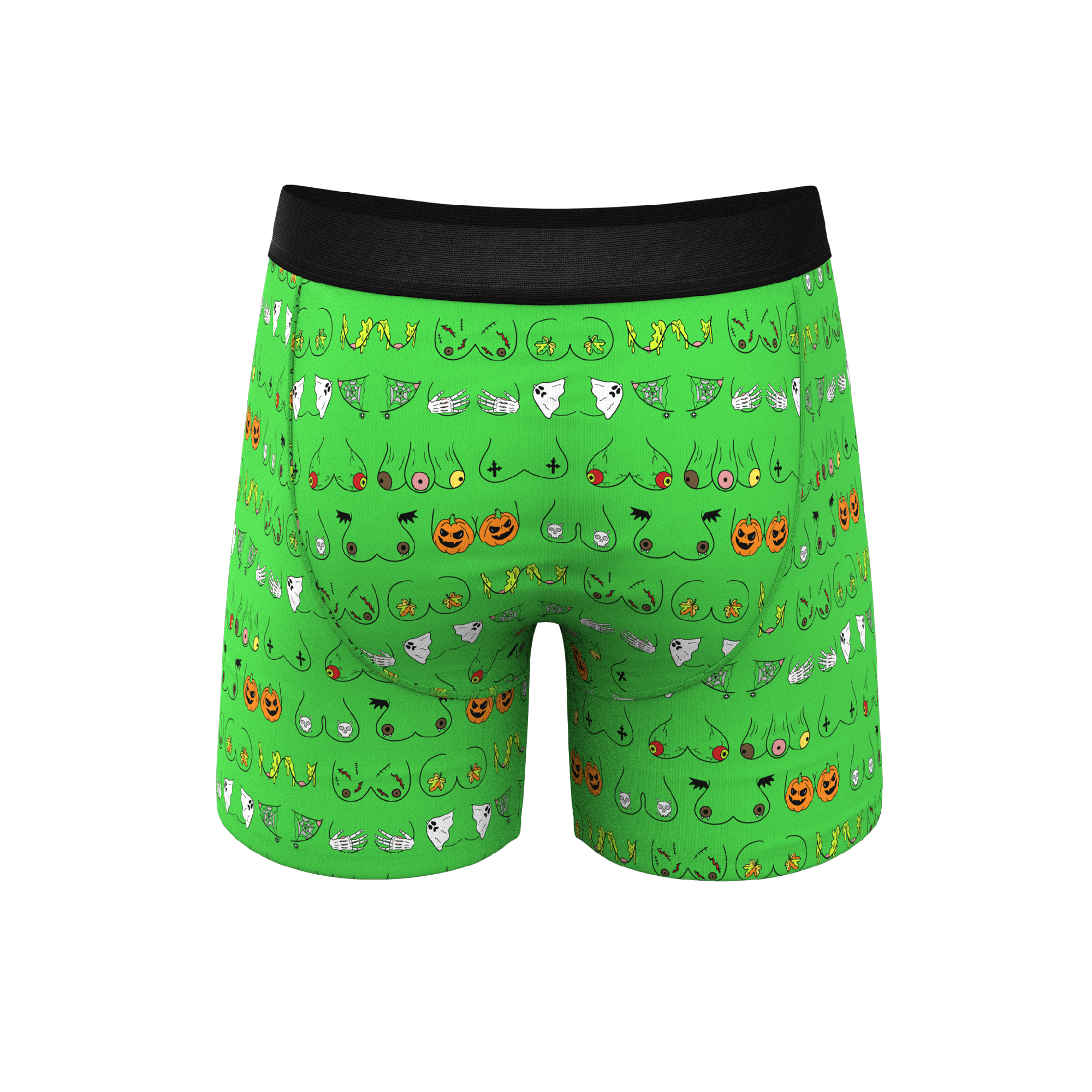 The Haunted Honkers | Halloween Bust Ball Hammock® Pouch Underwear With Fly - Shinesty
