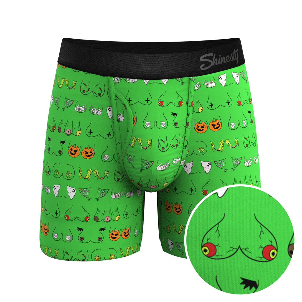 The Haunted Honkers | Halloween Bust Ball Hammock® Pouch Underwear With Fly - Shinesty