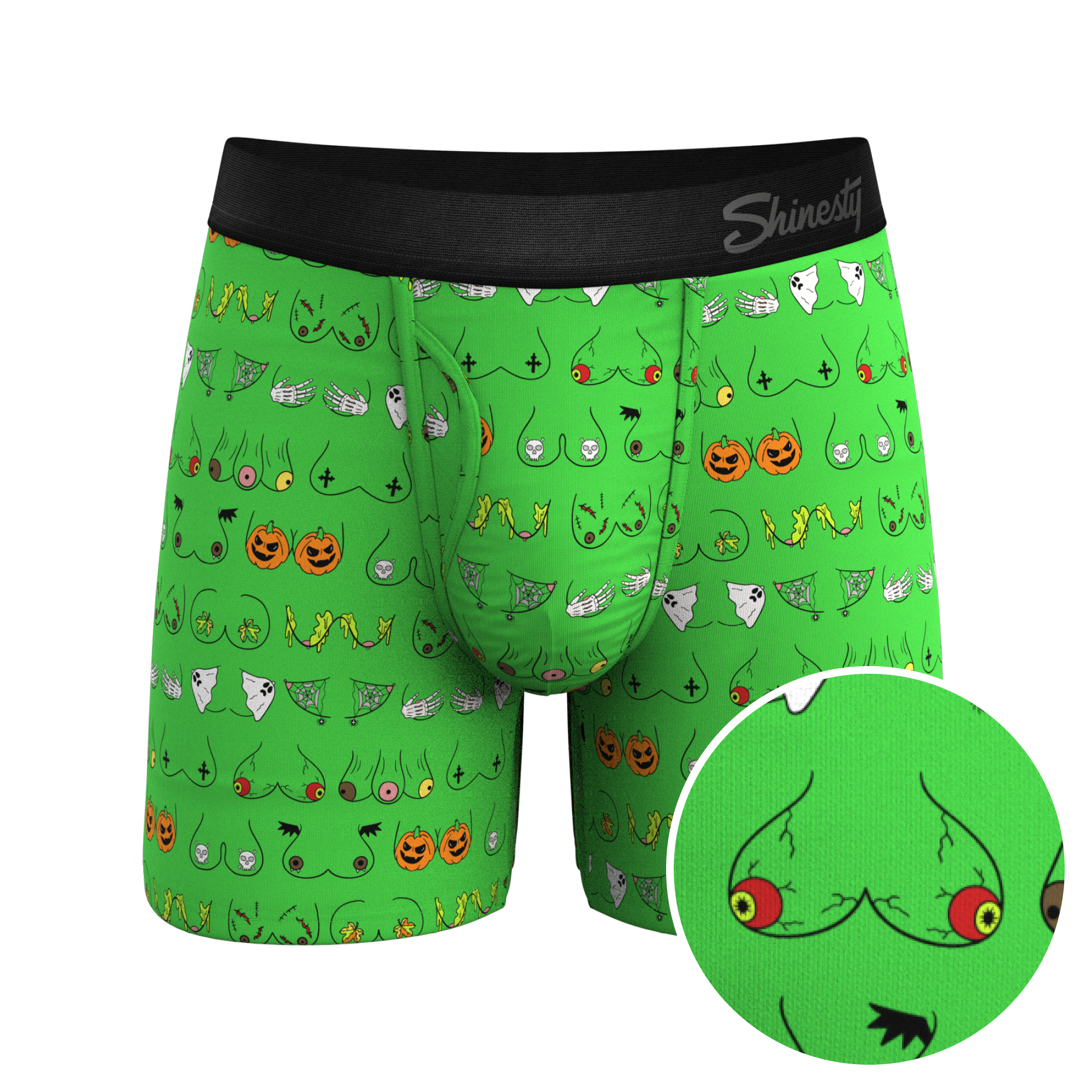 The Haunted Honkers | Halloween Bust Ball Hammock® Pouch Underwear With Fly - Shinesty