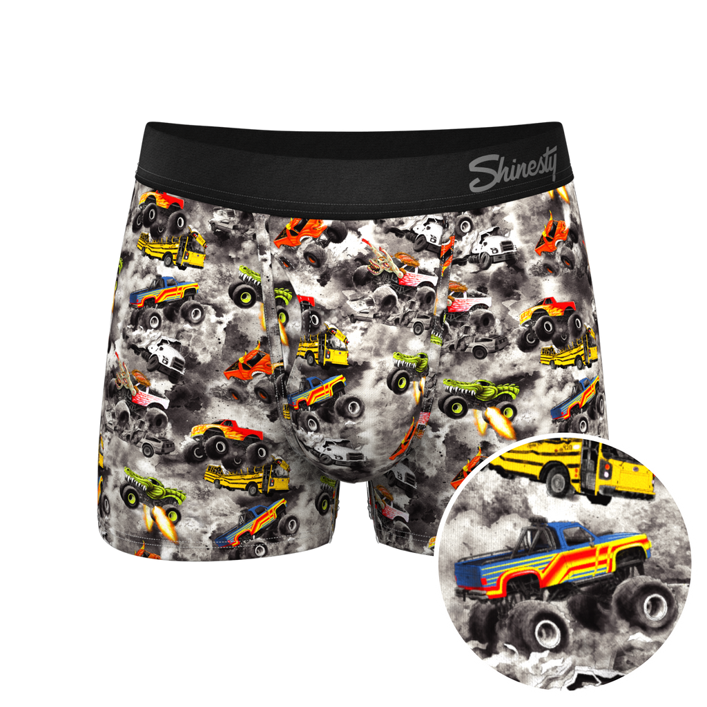 The Here Be Monsters | Monster Truck Ball Hammock® Pouch Trunks Underwear - Shinesty