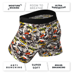 The Here Be Monsters | Monster Truck Ball Hammock® Pouch Underwear With Fly - Shinesty