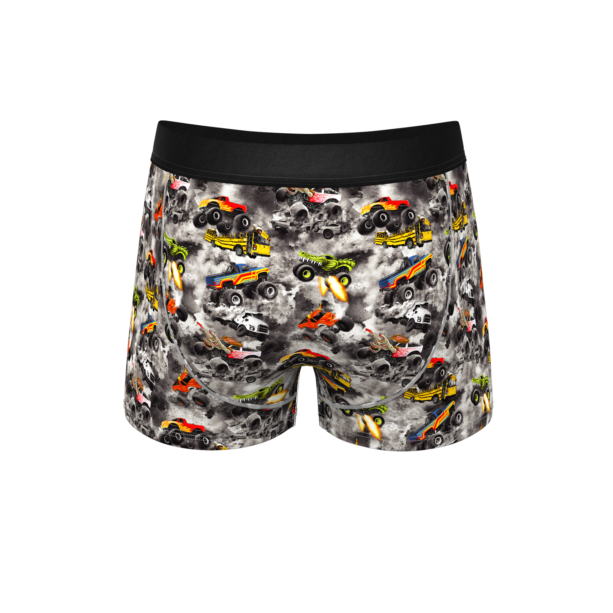The Here Be Monsters | Monster Truck Ball Hammock® Pouch Trunks Underwear - Shinesty