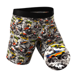 The Here Be Monsters | Monster Truck Ball Hammock® Boxer - Long Leg - Shinesty