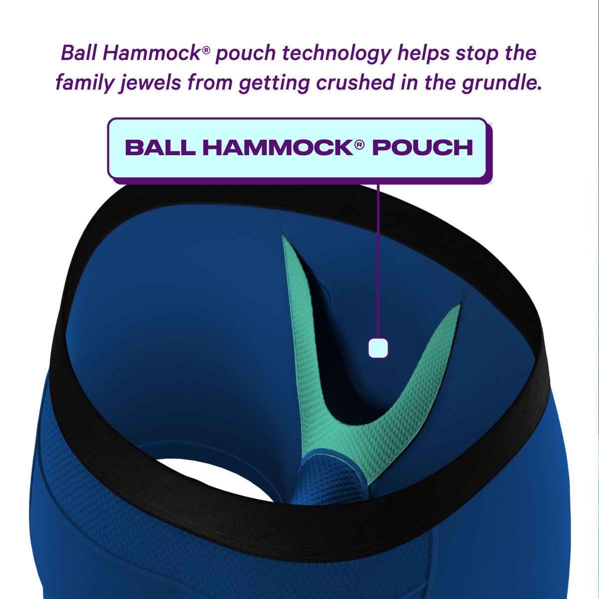 The Hurricane | Blue paradICE™ Cooling Ball Hammock® Underwear - Shinesty