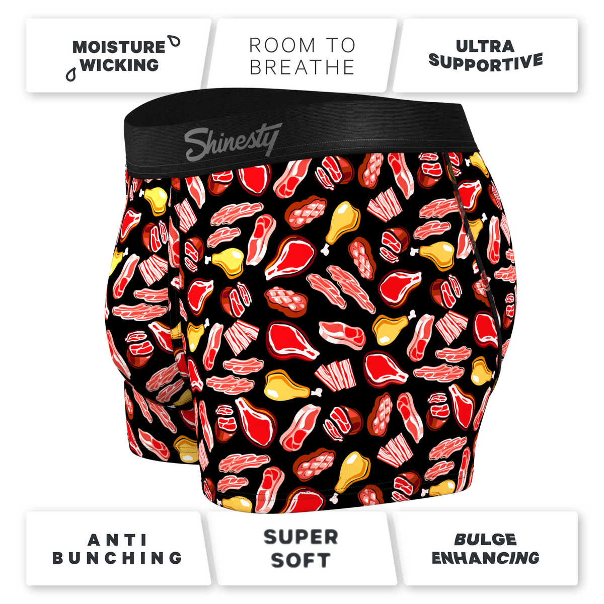 The Juicy Loins | Meat Ball Hammock® Pouch Trunk Underwear - Shinesty