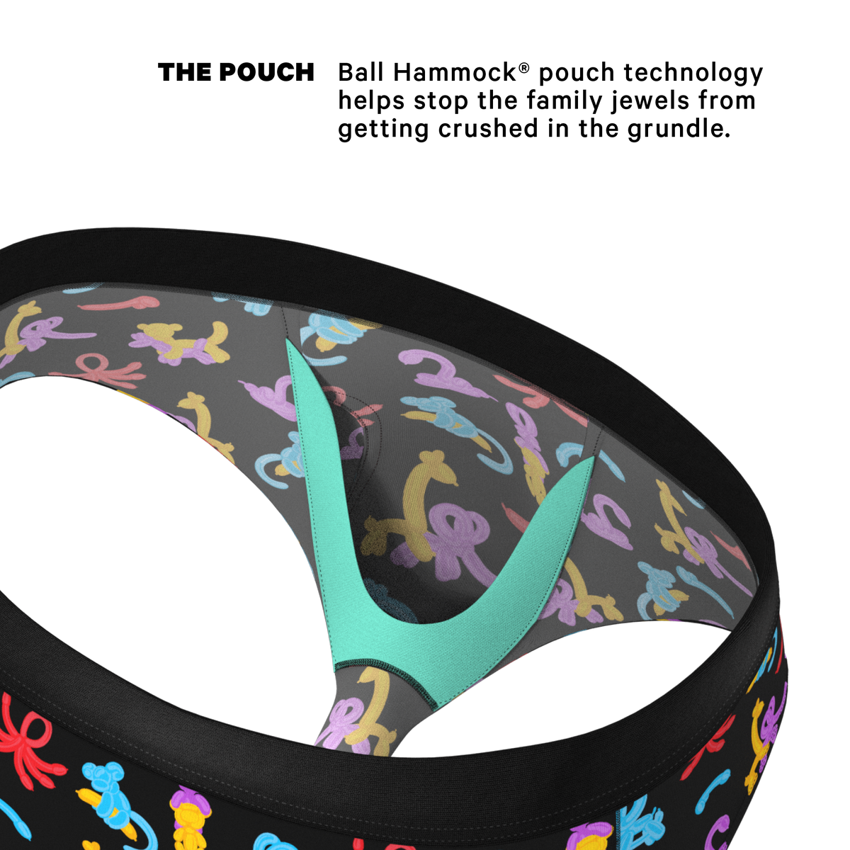 The Knot Tonights | Balloon Animal Ball Hammock® Pouch Underwear Briefs - Shinesty
