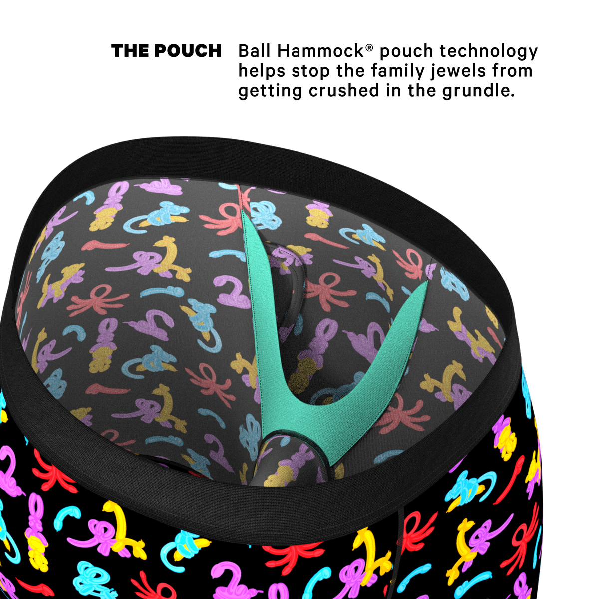 The Knot Tonights | Balloon Animal Ball Hammock® Boxer - Long Leg - Shinesty