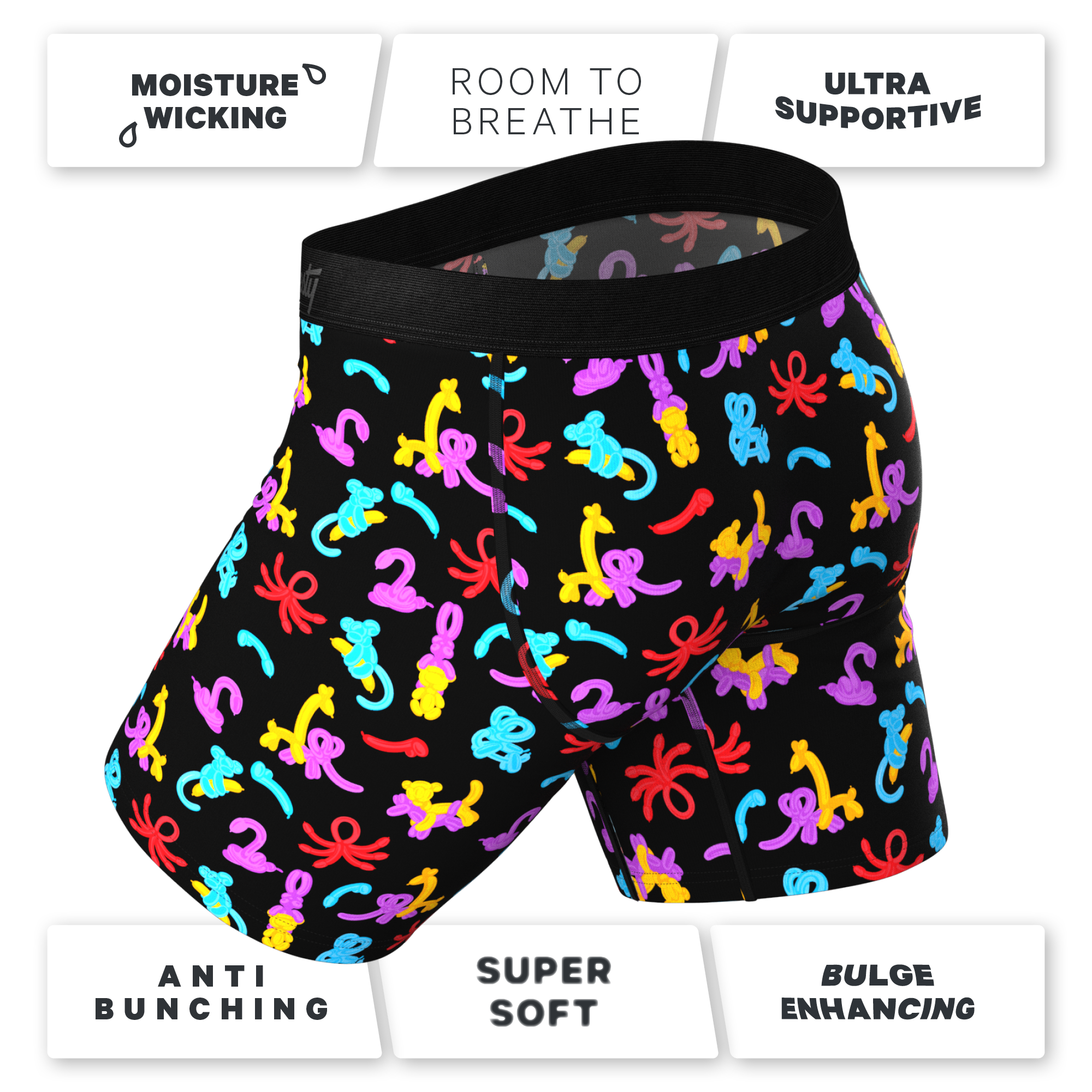 The Knot Tonights | Balloon Animal Ball Hammock® Boxer - Long Leg - Shinesty