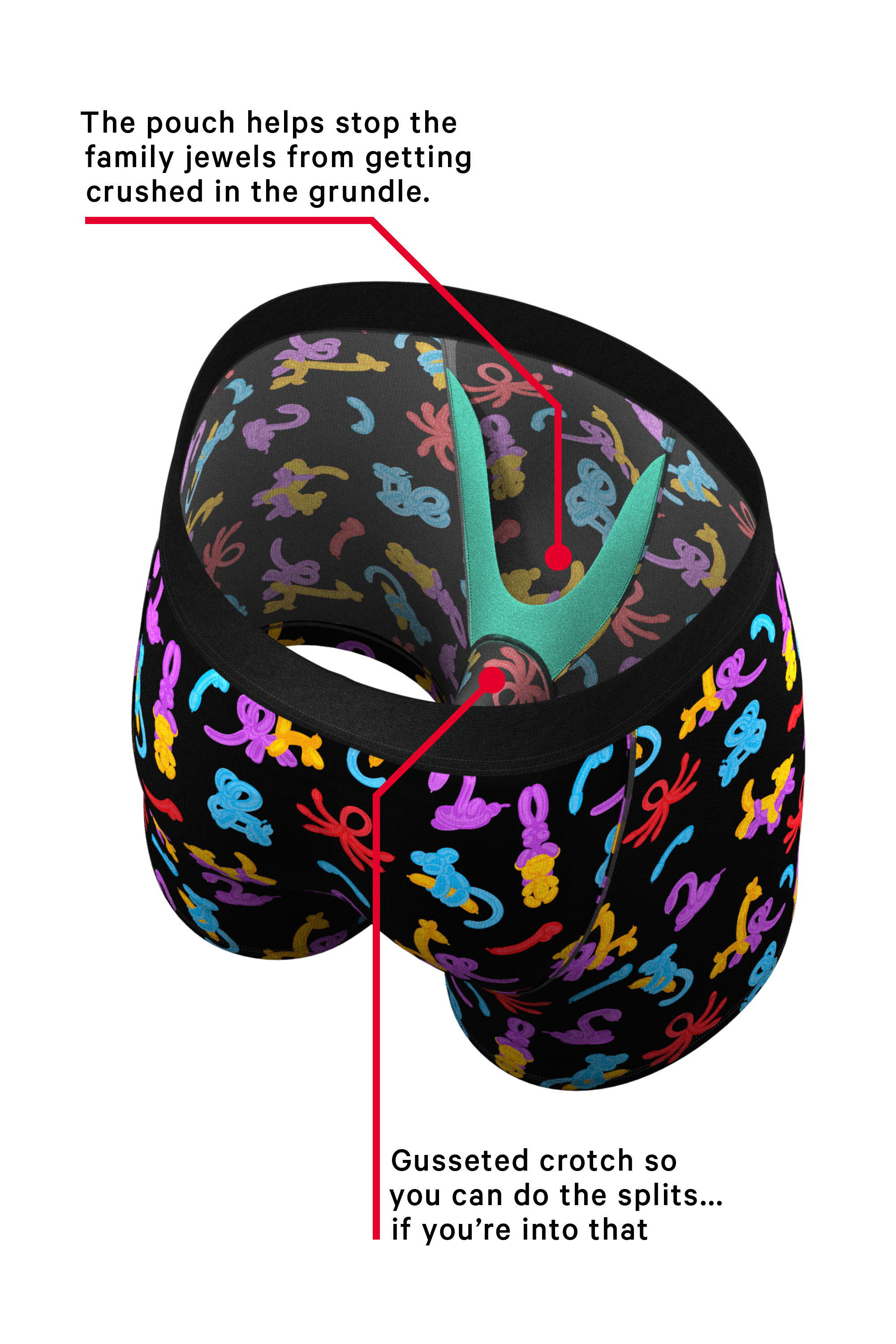 The Knot Tonights | Balloon Animal Ball Hammock® Pouch Underwear - Shinesty