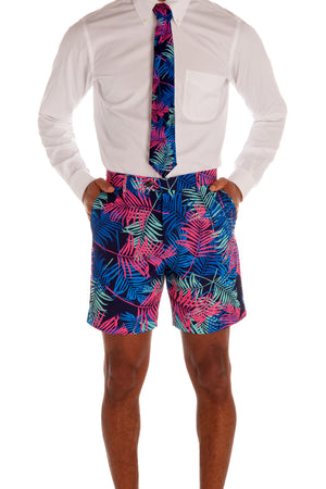 Tropical Tycoon Neon Leaves Tie