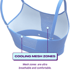 The Manhattan Mama | Light Blue Stars paradICE™ Boob Hammock™ Cooling Bralette - Shinesty