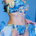 The Manhattan Mama | Light Blue Stars paradICE™ Cooling Thong - Shinesty