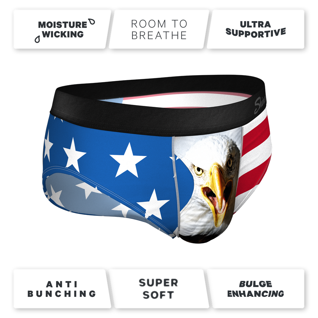 The Mascot | American Flag Ball Hammock® Pouch Underwear Briefs - Shinesty