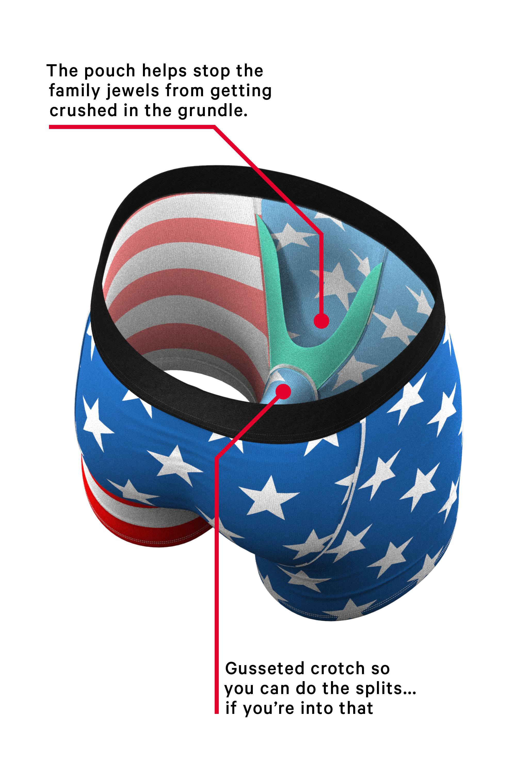 Let Freedom Ring | The Mascot Cheeky Undies, Bralette and Ball Hammock® Boxer Pack - Shinesty
