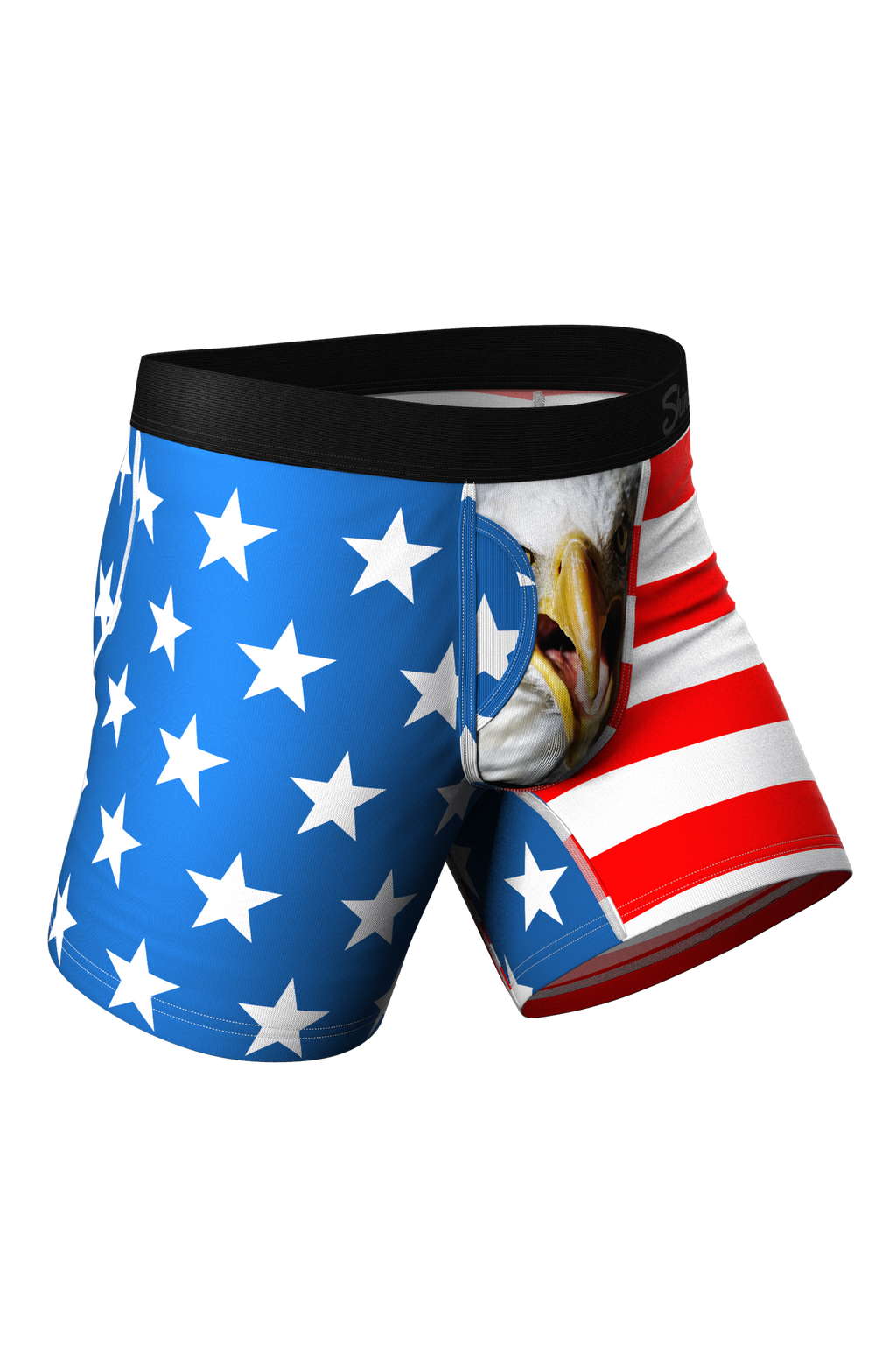 The Stars & Stripes | USA Ball Hammock® Boxer With Fly and Cheeky Pack - Shinesty