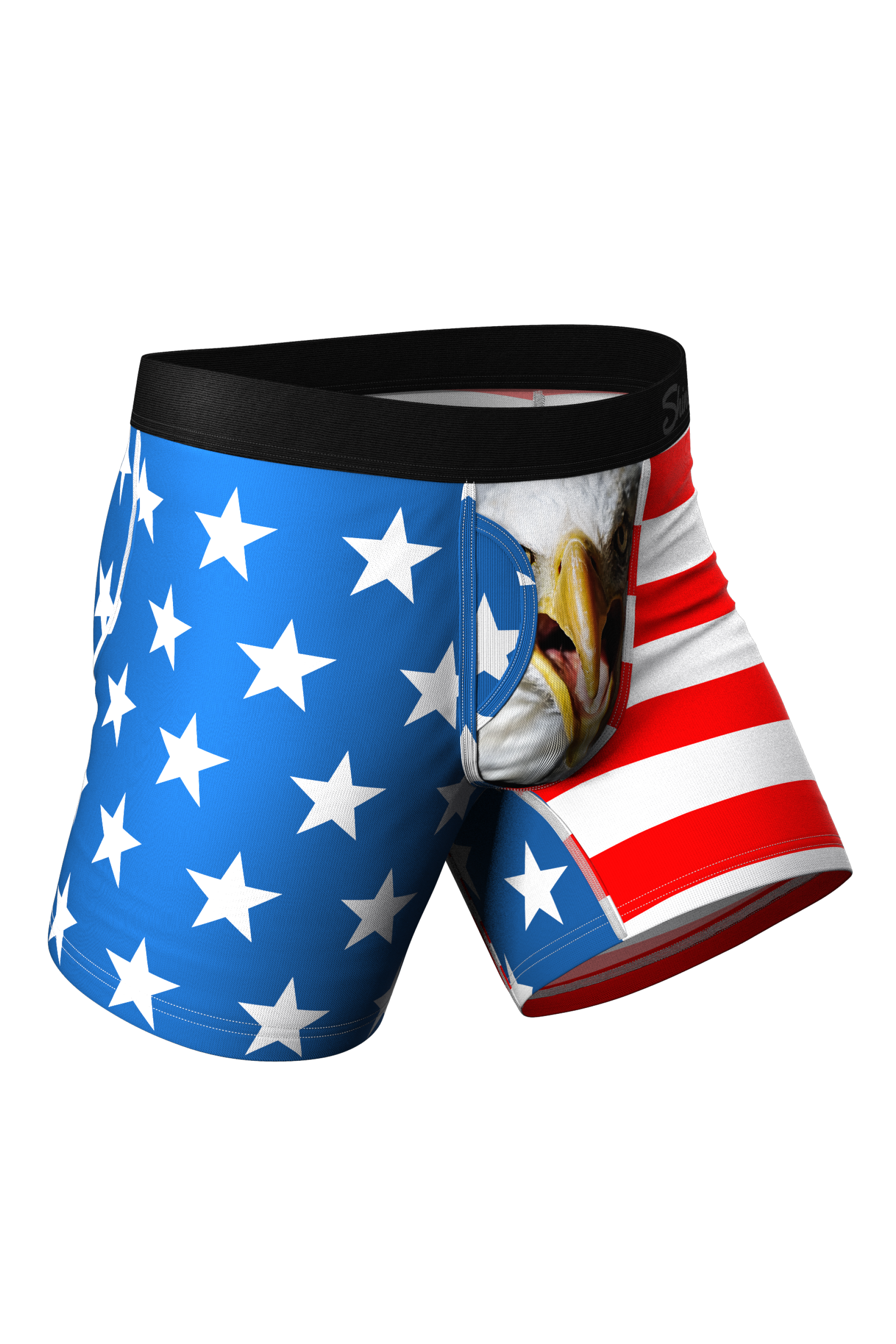 The Stars & Stripes | USA Ball Hammock® Boxer With Fly and Cheeky Pack - Shinesty