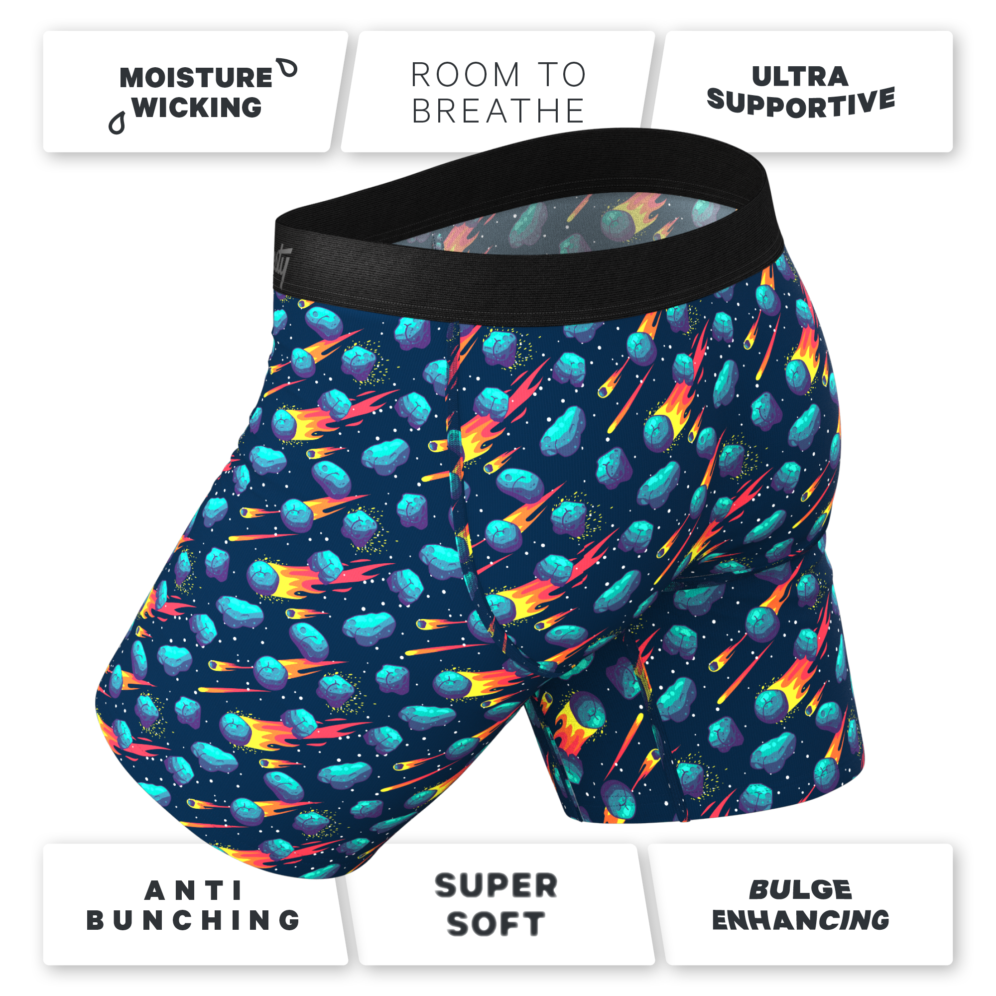 The Meateorite | Asteroid Ball Hammock® Boxer - Long Leg - Shinesty