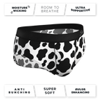 The Milk Me | Cow Print Ball Hammock® Pouch Underwear Briefs - Shinesty