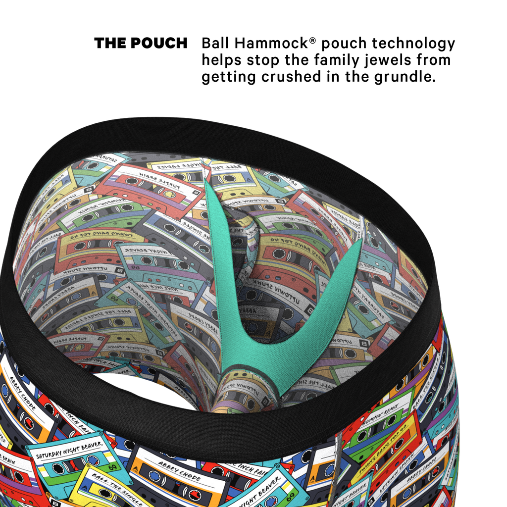 The Mixtape | Cassette Tapes Ball Hammock® Pouch Underwear with fly - Shinesty