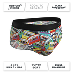 The Mixtape | Cassette Tapes Ball Hammock® Pouch Underwear Briefs - Shinesty