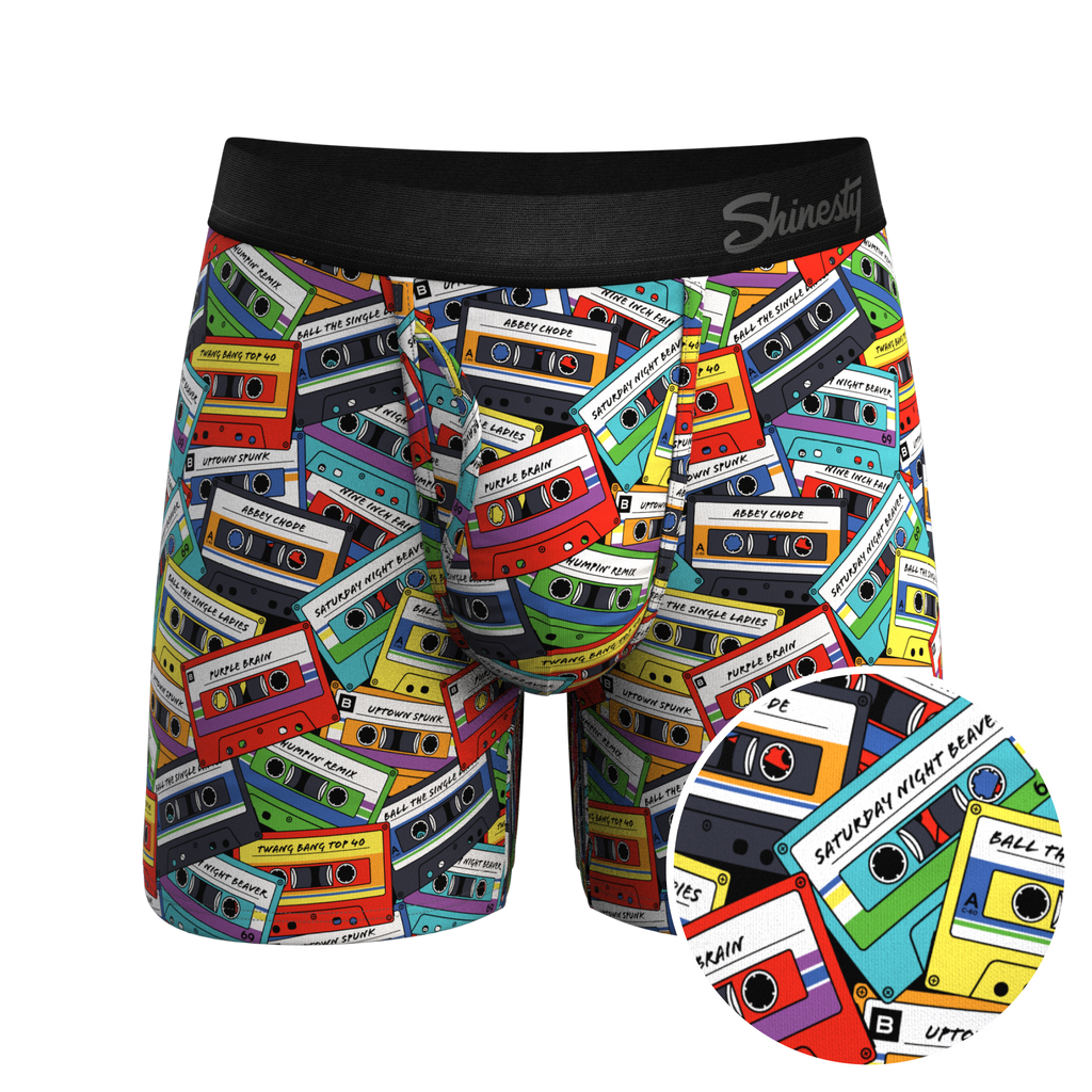 The Mixtape | Cassette Tapes Ball Hammock® Pouch Underwear with fly - Shinesty