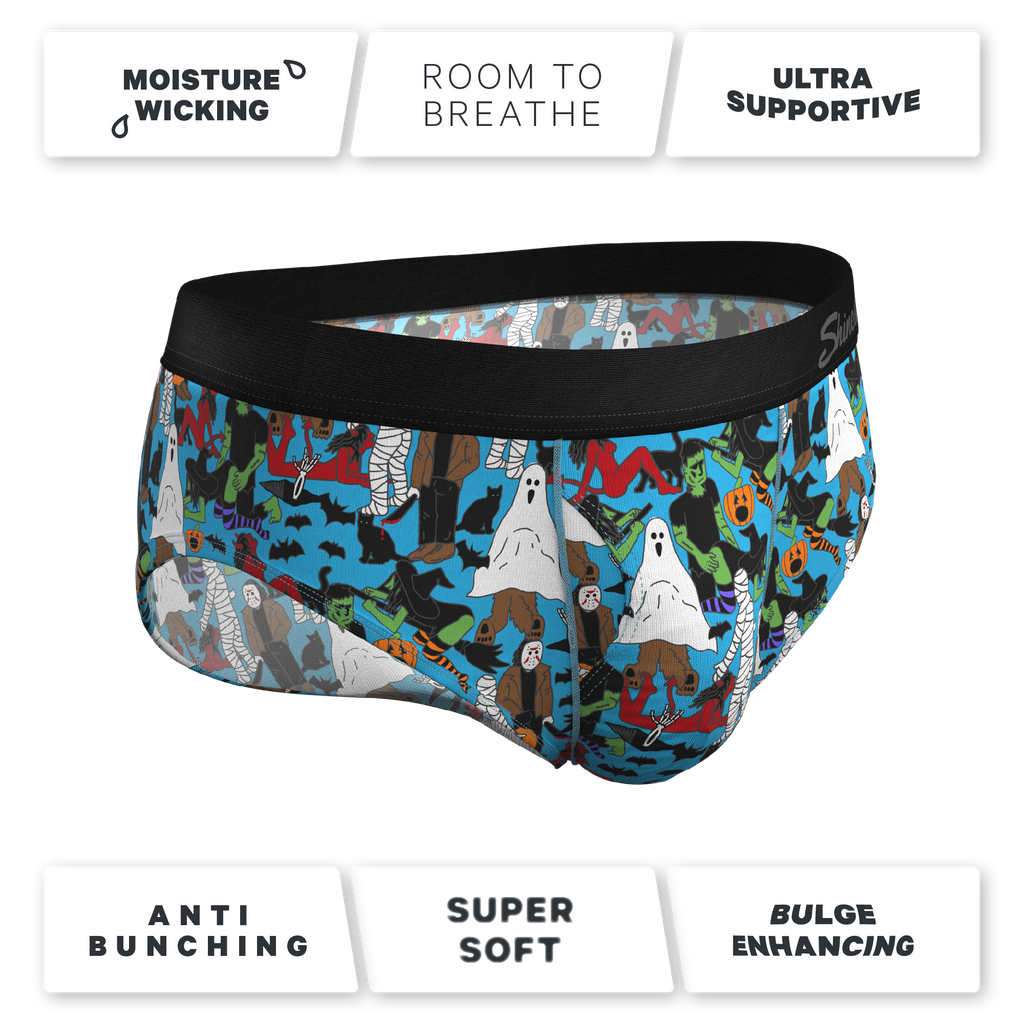 The Monster Smash | Halloween Characters Ball Hammock® Pouch Underwear Briefs - Shinesty
