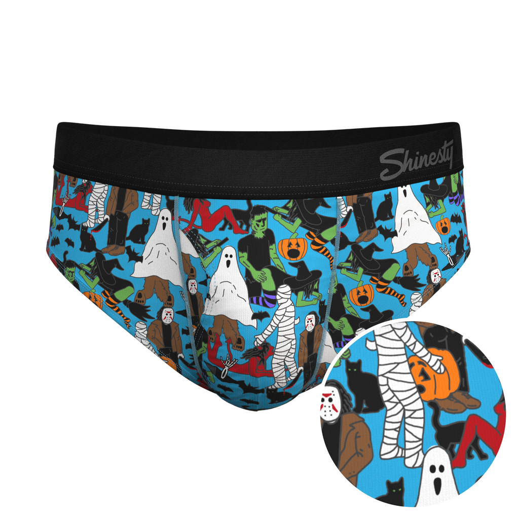 The Monster Smash | Halloween Characters Ball Hammock® Pouch Underwear Briefs - Shinesty