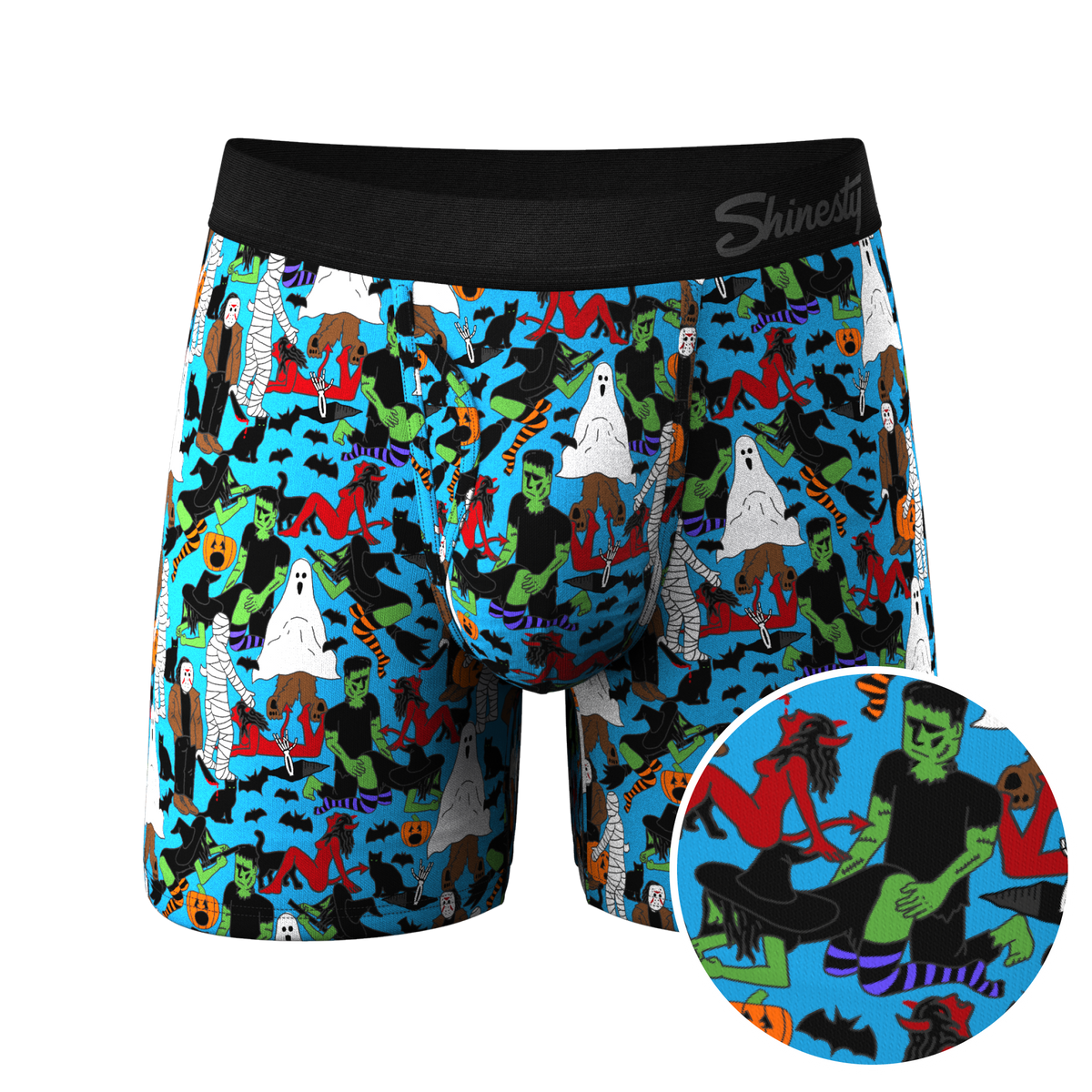 The Monster Smash | Halloween Ball Hammock® Boxers With Fly - Shinesty