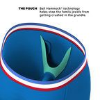 The Morning Glory | Blue with USA Waistband Ball Hammock® Boxer - Long Leg - Shinesty