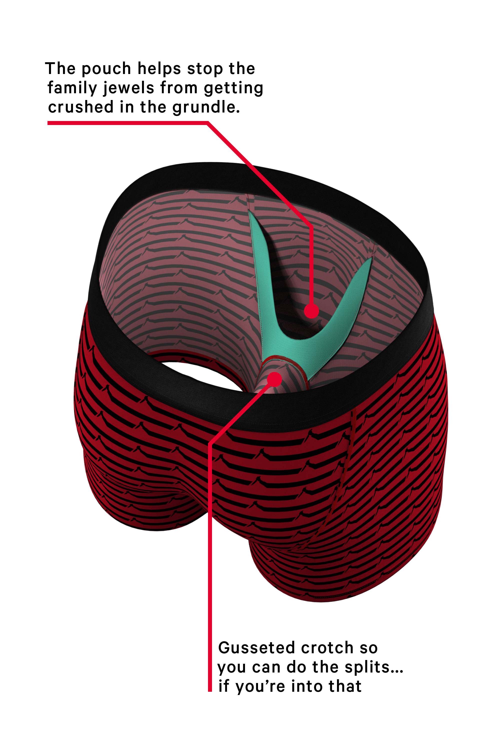 The Murder Weapon | Halloween Stripe Ball Hammock® Pouch Underwear - Shinesty