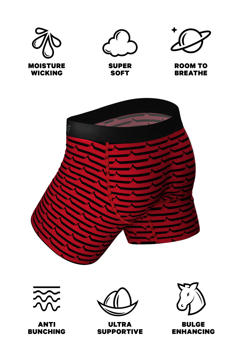 The Murder Weapon | Halloween Stripe Ball Hammock® Pouch Underwear - Shinesty