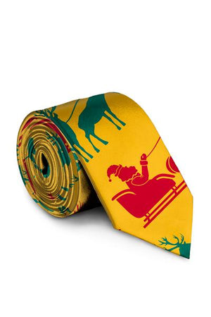 Sleighs Christmas Tie
