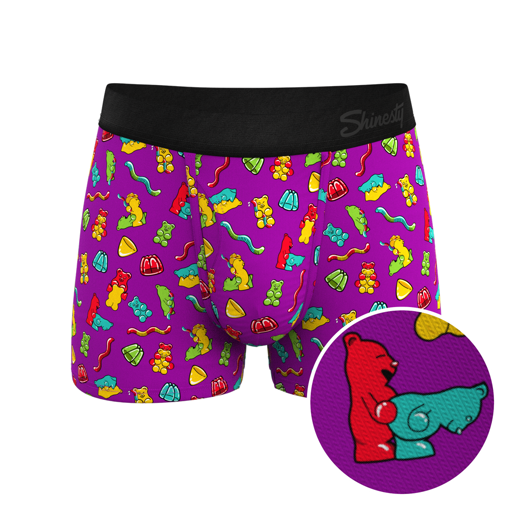 The Naughty Bears | Gummy Bear Ball Hammock® Pouch Trunks Underwear - Shinesty
