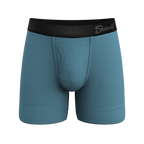 The Neptune | Slate Blue Ball Hammock® Pouch Underwear With Fly - Shinesty