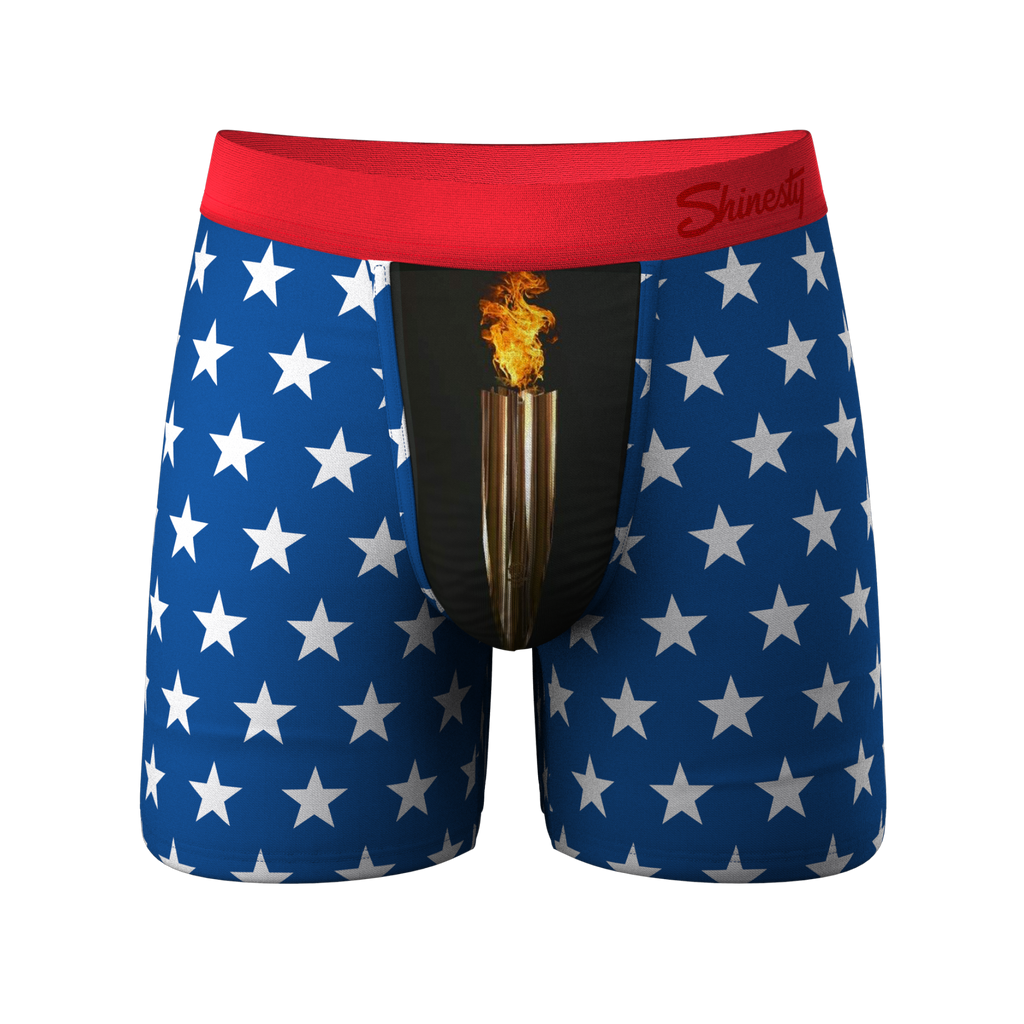 The Inferno | Torch and Flag Ball Hammock® Pouch Underwear - Shinesty