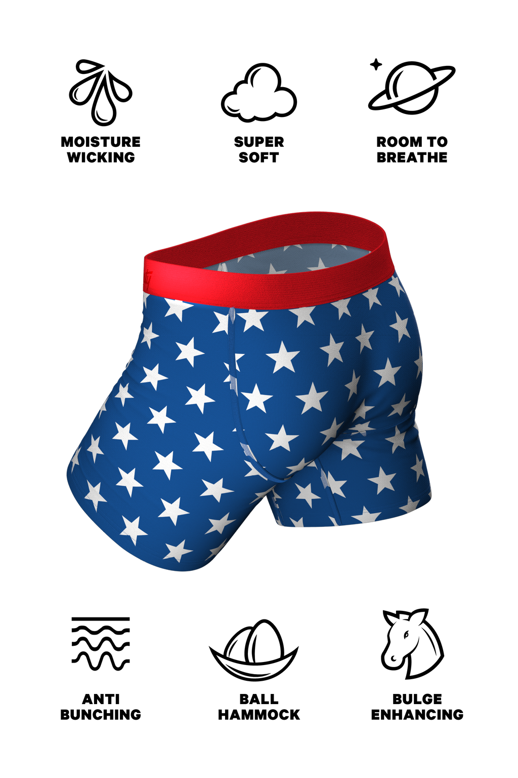 The Inferno | Torch and Flag Ball Hammock® Pouch Underwear - Shinesty