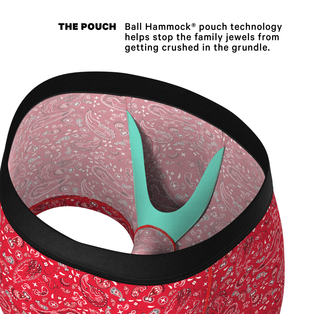 The Outlaw | Naughty Paisley Ball Hammock® Pouch Trunk Underwear - Shinesty