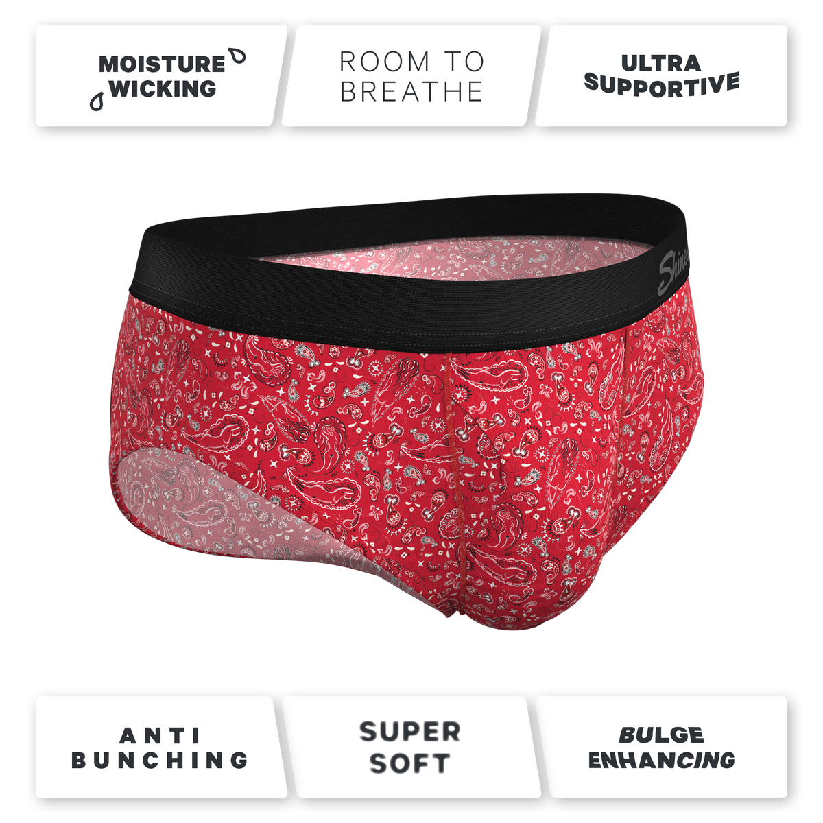 The Outlaw | Naughty Paisley Ball Hammock® Pouch Underwear Briefs - Shinesty