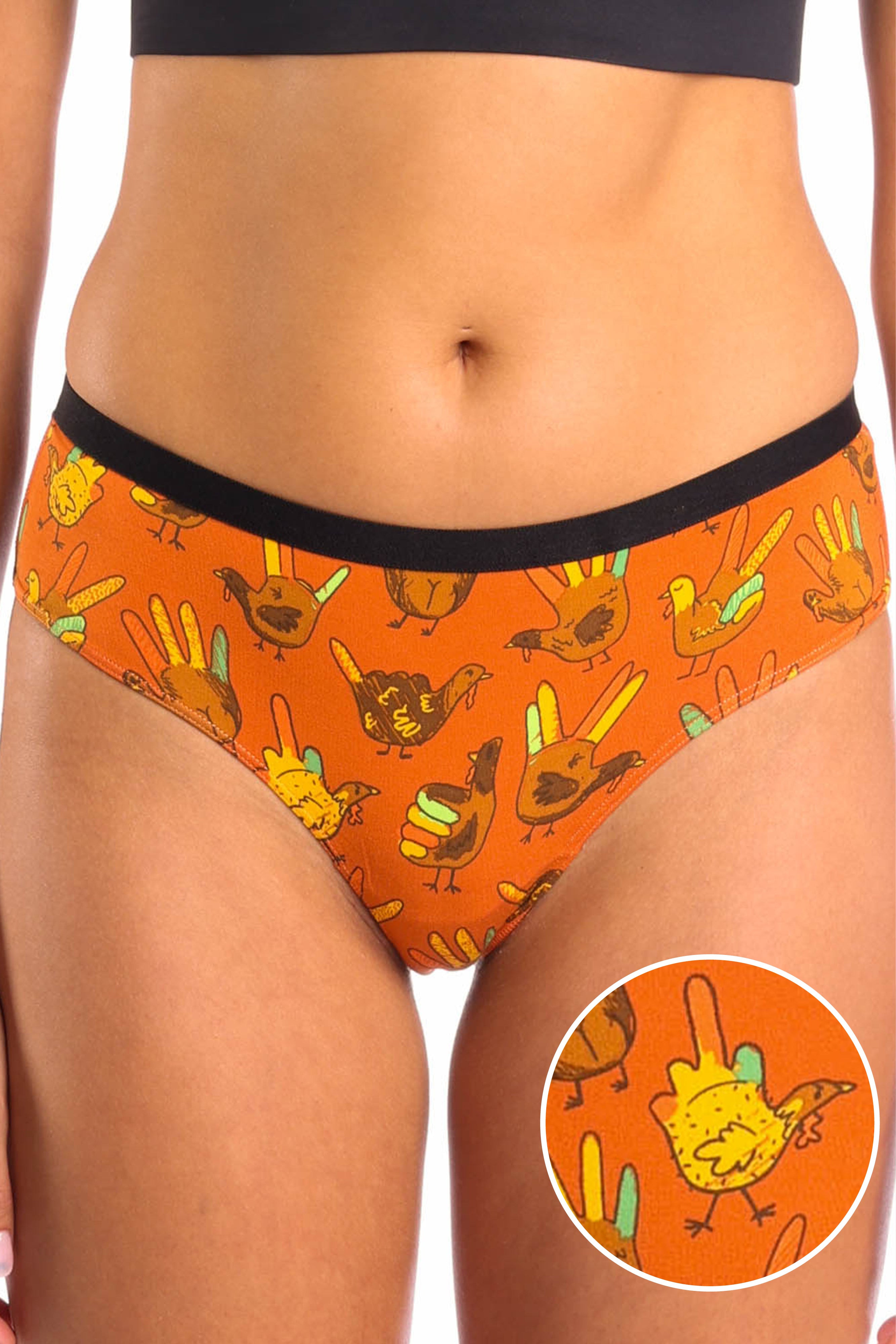 The Party Fowl | Thanksgiving Turkey Cheeky Underwear - Shinesty