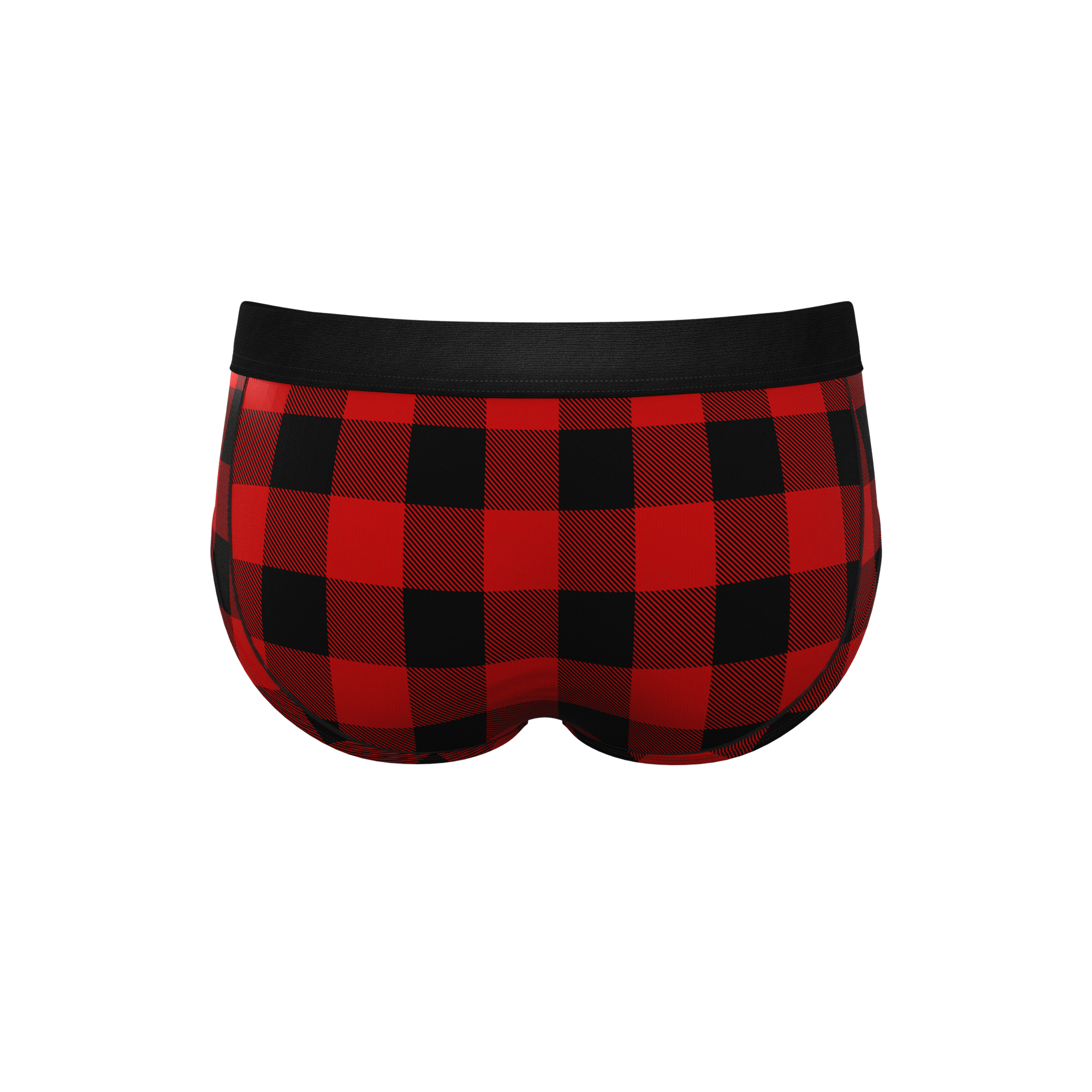 The Red & Black Lumberjack | Buffalo Check Ball Hammock® Pouch Underwear Briefs - Shinesty