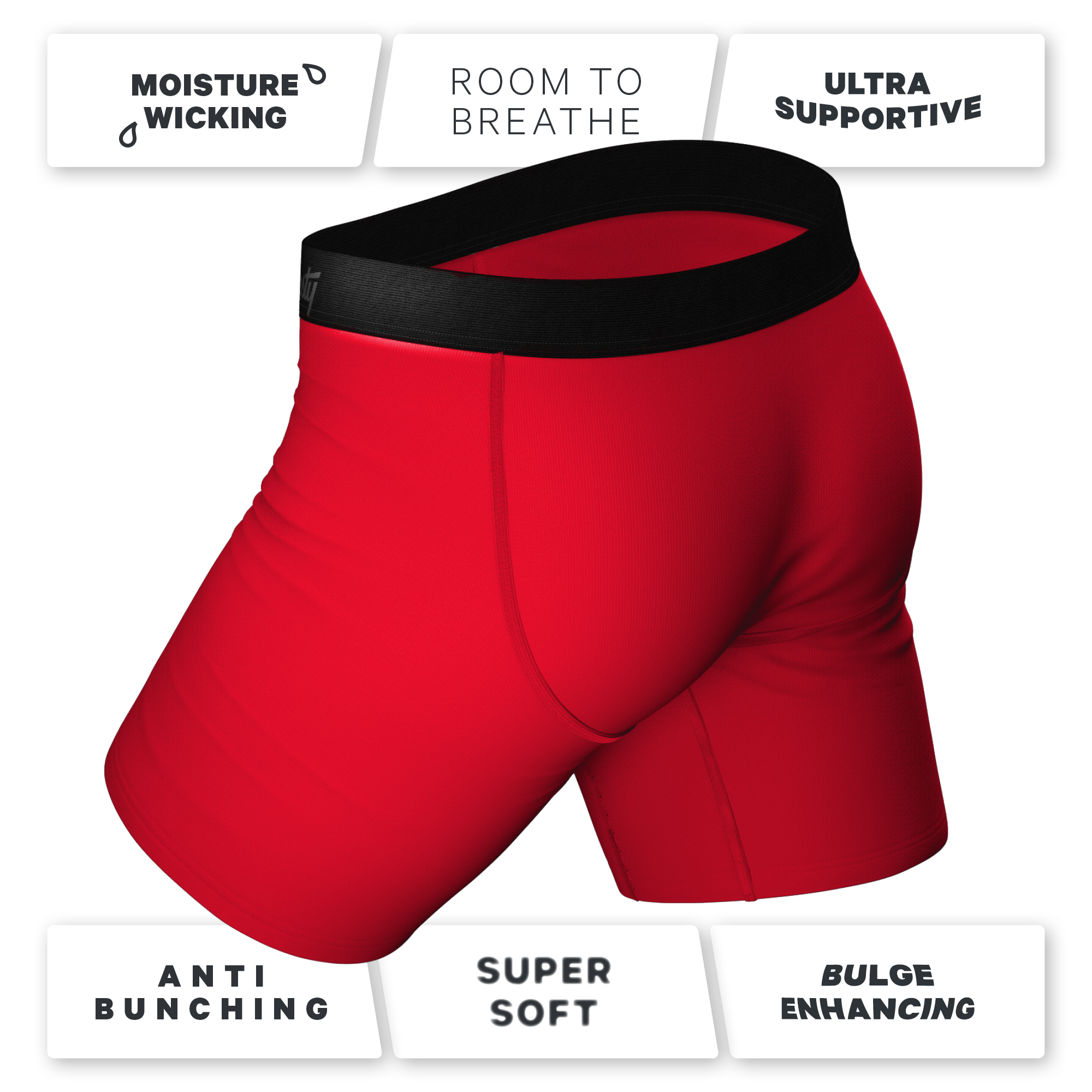 The Red Dress Effect | Red Ball Hammock® Boxer - Long Leg - Shinesty