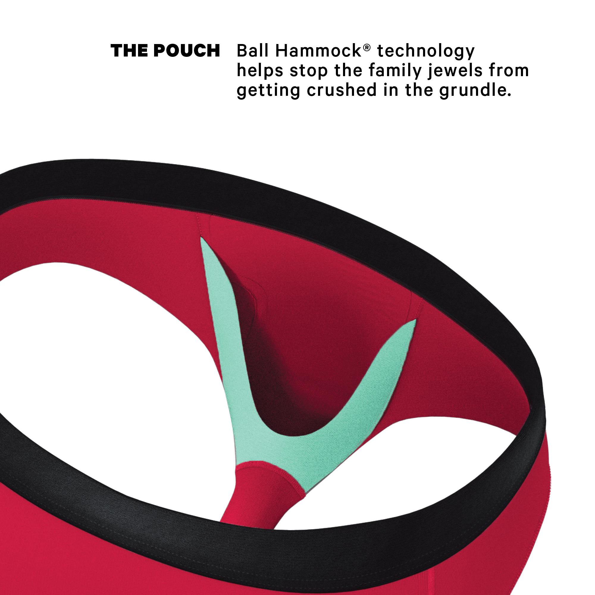 The Red Velvet | Dark Red Ball Hammock® Pouch Underwear Briefs - Shinesty